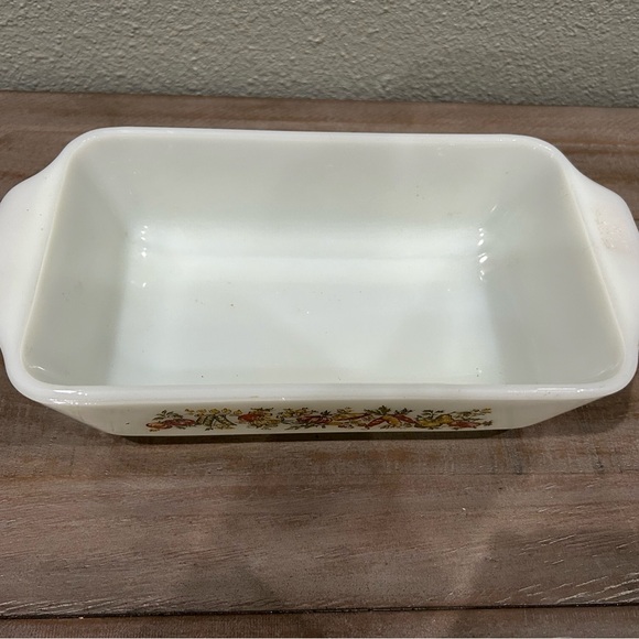VINTAGE Anchor Hocking 1QT Loaf Pan/Casserole "Harvest Vegetable" DESIGN!!! - Picture 4 of 4